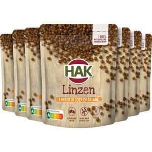 HAK Stazak Linzen - Doos 7x205 gram - Boordevol Proteïne / Eiwit - Vegan - Plantaardig- Vegetarisch - Gemaksgroenten - Groenteconserven