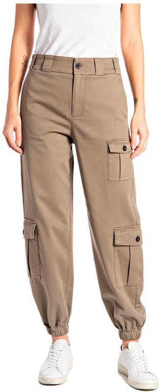 Replay W8040 .000.84491 Broek Beige 30 Vrouw