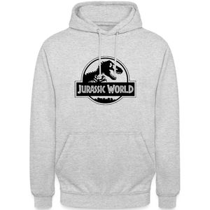 Jurassic World Klassiek Logo In Zwart Hoodie Unisex