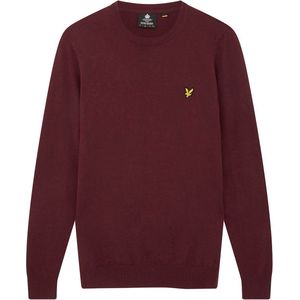 Lyle & Scott - Heren Sweaters Crew Neck Merino - Rood - Maat M