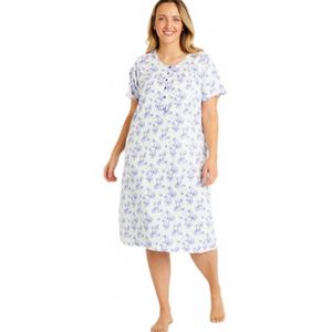 Gebloemd nachthemd met korte mouwen