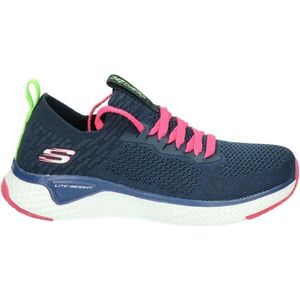 Skechers Solar Fuse ILY donkerblauw roze sneakers kids (996475L NVMT)