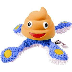 Duvoplus - Speelgoed Voor Dieren - Hond - Pluche & Latex Octopus 22x22x12cm Oranje/blauw - 1st