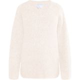 usha - WHITE LABEL - Trui - Lichtbeige - V-hals - Losse Pasvorm
