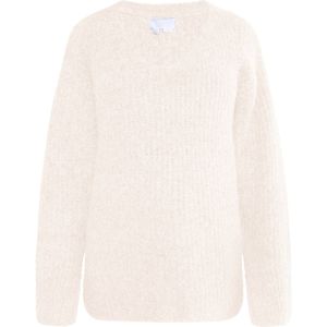 usha - WHITE LABEL - Trui - Lichtbeige - V-hals - Losse Pasvorm