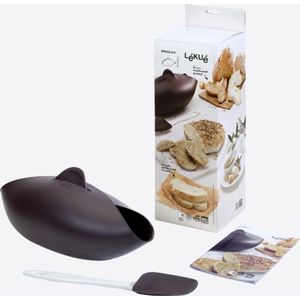 Lékué - Gesloten broodbakvorm uit silicone voor brood bakken - Incl. spatel - 28x23x13cm
