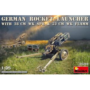 1:35 MiniArt 35269 German Rocket Launcher w/28cm WK Spr & 32cm WK Flamm Plastic Modelbouwpakket