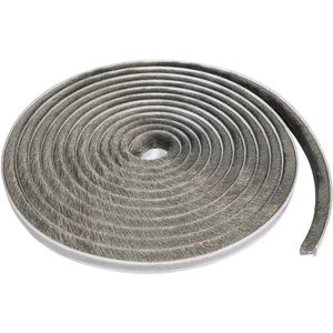 WiseGoods Premium Tochtstrip 5M - Tocht Strip Tochtband - Tochtstrips - Tochtborstel - Deurborstel Afdichtingstape - Grijs 9x15mm