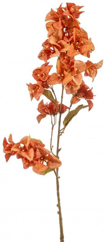 Fleurdirect - Kunsttak Bougainvillea - Kunststof - Oranje