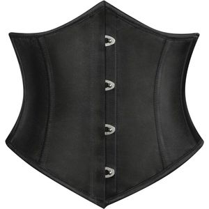 Steampunk Dameskorset met Riem en Veters - Vintage en Wijde Tailleband