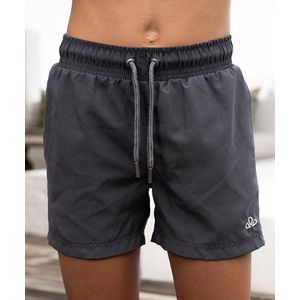 SEA'SONS - Zwembroek Jongens - Sneldrogend - Donker Grijs - Basic - Maat 2/4