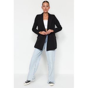 Trendyol Rood Normaal Gevoerd Geweven Blazerjack Met Dubbele Rij Knopen Twoss20Ce0059