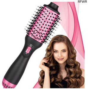 RFWR® 4-in-1 Heteluchtborstel voor Pluizig en Glanzend Haar - Multifunctionele Styling Tool met Ionentechnologie