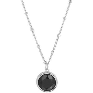 YO&NO - Ketting - Zilver - Gourmet - Onyx - Zwart - 2,0mm - 40 - 42 - 44 cm - Sieraden vrouw - Gerhodineerd - Zilver 925