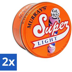 Murray's - Super Light - Pomade - Lichtgewicht Hold - Glanzende Afwerking - 85 ml - Voordeelverpakking - 2 stuks