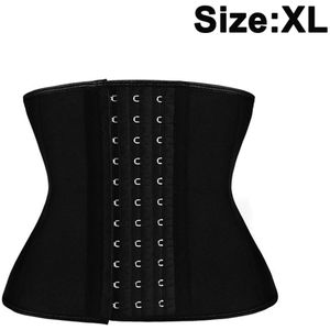 Gigicial Tailletrainer - Tailletrainer Voor Vrouwen - Vier-Bandjes Verstelbaar Hoge Compressie Latex Korset Voor Postpartum & Buikvet - 1 Stuk - Zwart