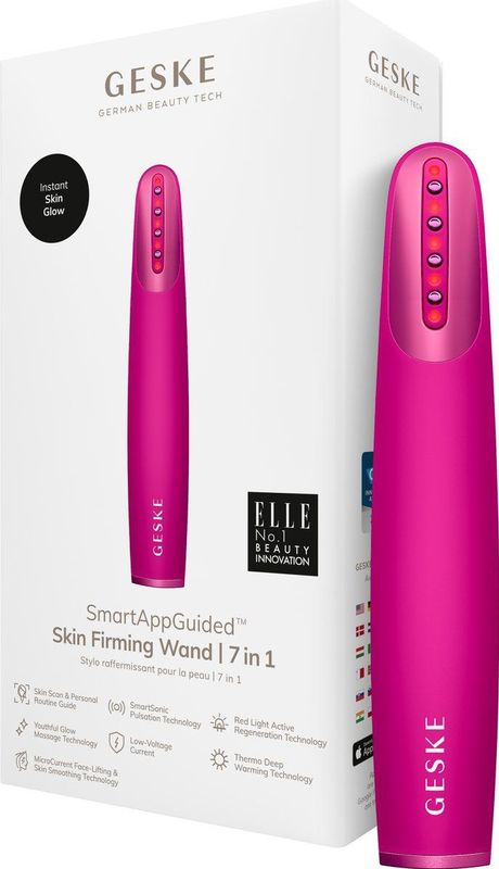 GESKE - Skin Firming Wand - Huidverzorging - 7 in 1 - MicroCurrent Facelift - Rode LED Light Technology