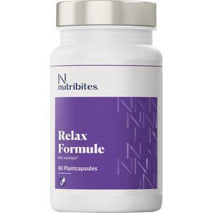 Nutribites Relax Formule - Ter ondersteuning in tijden van stress en drukte - Met valeriaan - 60 Vegan capsules