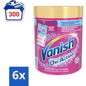 Vanish Oxi Action - Vlekkenverwijderaar Poeder - Gekleurde Was - 1 Kg - Voordeelverpakking - 6 stuks
