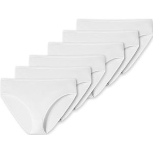SCHIESSER - Slip - Wit - 6er Pack - Katoen - Mid Waist