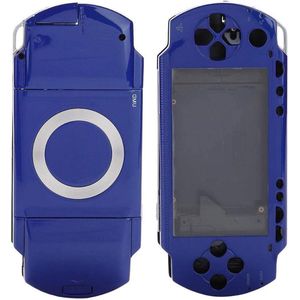 Volledige-vervangende-behuizing-Shell-Cover-Set-onderdelen-voor-gameconsole-PSP-1000-antislip-beschermhoes-met-knoppen-modieus-uiterlijk-blauw--content-toegevoegd. .