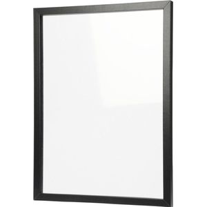 Memobord/schrijfbord voor kantoor of thuis - incl. 2x markers - wit/zwart - 30 x 40 cm