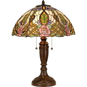 Tiffany Rozen - Tafellamp - 61 x Ø 47 cm - Multicolor