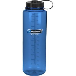 Nalgene Wide-Mouth Bottle - drinkfles - 48oz - BPA free - SUSTAIN - Blue