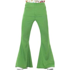 Smiffy's - Jaren 80 & 90 Kostuum - Soul Kikker Broek Man - Groen - Medium - Carnavalskleding - Verkleedkleding
