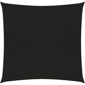 vidaXL-Zonnezeil-160-g/m²-3,6x3,6-m-HDPE-zwart