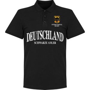 Duitsland Rugby Polo - Zwart  - L
