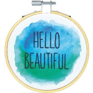 Dimensions Borduurpakket | Hello Beautiful | Volwassen | DIY kit | Borduren | Hobby creatief | Cadeau | MAIA Creative