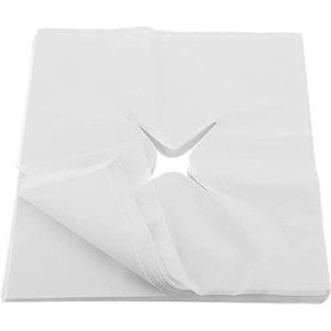 Gezichtsmassagekussen 200 stuks wegwerp massagebed gat handdoek - niet-geweven gezicht wieg covers - massage tafel kussen gat handdoek - gezicht gat mat salon bed - gezicht gat cover voor massage stoelen - content nodig