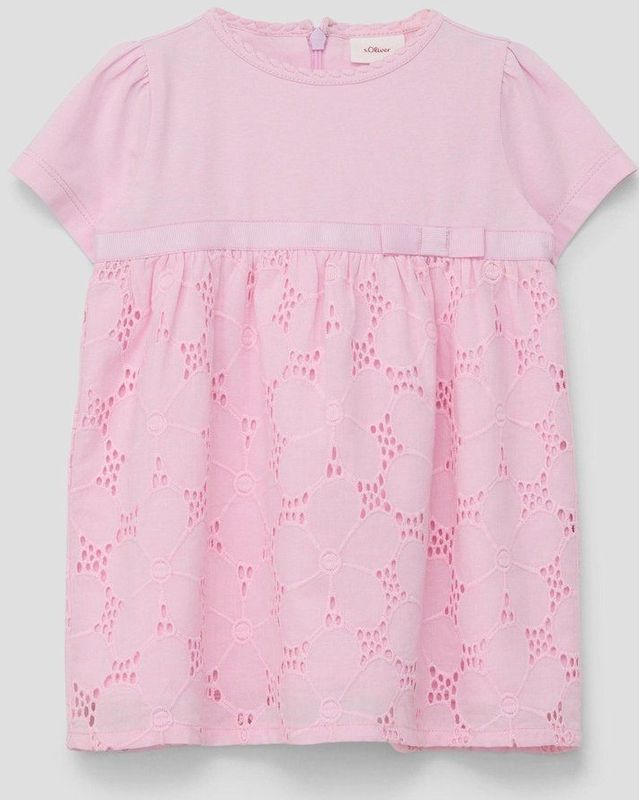 s.Oliver - Jurk - Rosa - Jersey - Korte Mouwen