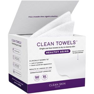 Clean Skin Club Schone Handdoeken XL - Voor gezicht - 50 stuks
