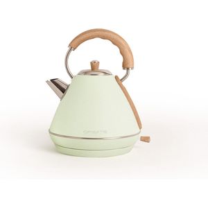 CREATE Waterkoker Retro - 2200 Watt - 1,7 Liter - RVS - BPA vrij - Elektrisch - Pastelgroen - Kettle Retro L