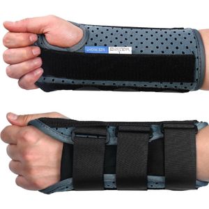 Polsbrace - Tunnel Polsbrace voor mannen en vrouwen, verstelbare polsspalk voor rechter- en linkerhand, pijnverlichting voor artritis, peesontsteking, verstuikingen links groot
