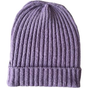 ASTRADAVI Beanie Hats - Muts - Warme Skimutsen Hoofddeksels - Trendy Winter Mutsen - Lichtpaars