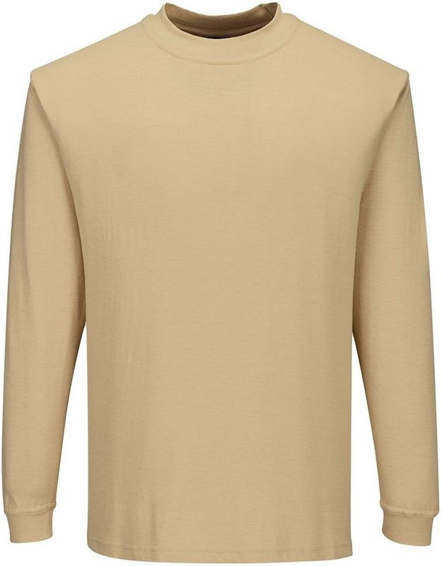 Portwest - Modaflame FR11 - Vlamvertragend T-Shirt - Bruin - Lange Mouw