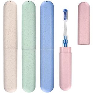 4 Stuks Draagbare Tandenborsteletui - Beschermhoes voor Reistandenborstel