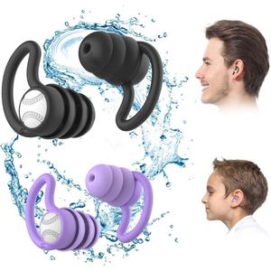 Waterdichte silicone oordopjes voor volwassenen en kinderen - Herbruikbaar voor douche, zwemmen en surfen