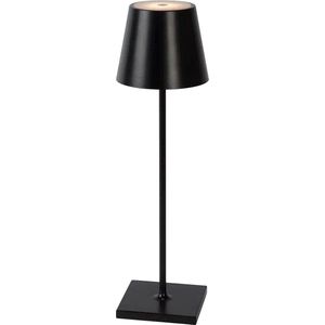 Oplaadbare Tafellamp - Dimbaar - Aluminium - Bureaulamp - Waterdicht - 38CM - IP54 - Zwart