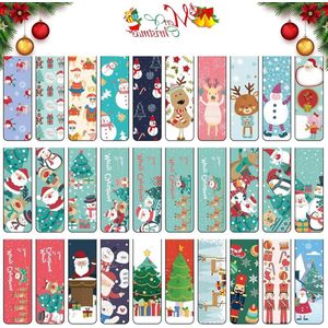 30 magnetische bladwijzers kerstthema voor kinderen (kerstsoldaat)