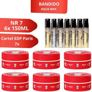 Bandido - Aqua Wax Red - Haarwax - 150 ML - Maximale Hold en Hoge Glans