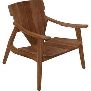 Loungestoel tuin Lana - 65x85x77 - naturel - teak