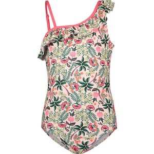 Just Beach J402-5016 Meisjes Badpak - Tropical palm - Maat 158-164