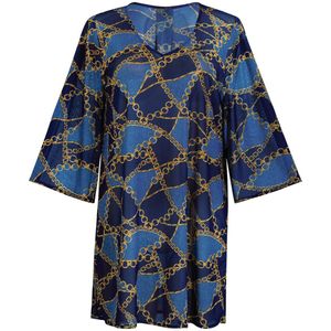 Rosa Faia - Strandjurk Sea Chains Style Hawaii - maat S - Blauw