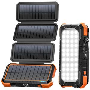 Zylo® Draagbaar Zonnepaneel - Solar Charger - Opvouwbaar Zonnepaneel - 18w - 40x86x168cm - Oranje