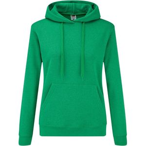 Fruit of the Loom - Lady-Fit Classic Hoodie - Groen - XS