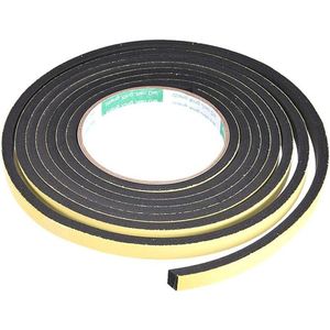 Schuimrubberen afdichtingstape, 1 mm dik, 5 mm breed, 16,4 m lijmstrips - isolatietape voor deuren en ramen